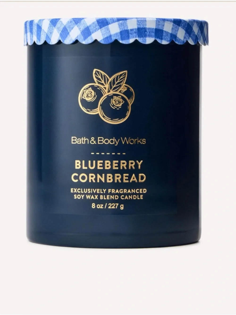 Bath & Body Works Blueberry Cornbread Soy Wax Single Wick Candle
